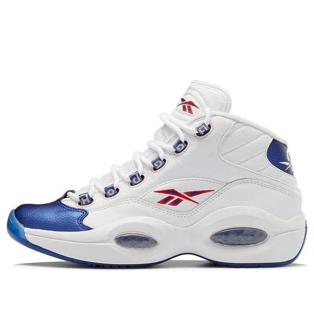 Reebok Question Mid Blue Toe (2022) Allen Iverson Men Basketball Shoes Size 7.5
